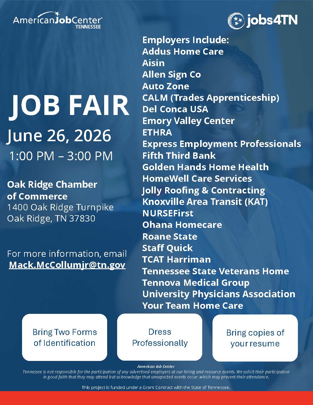 Job Fair June 2026 Oak Ridge