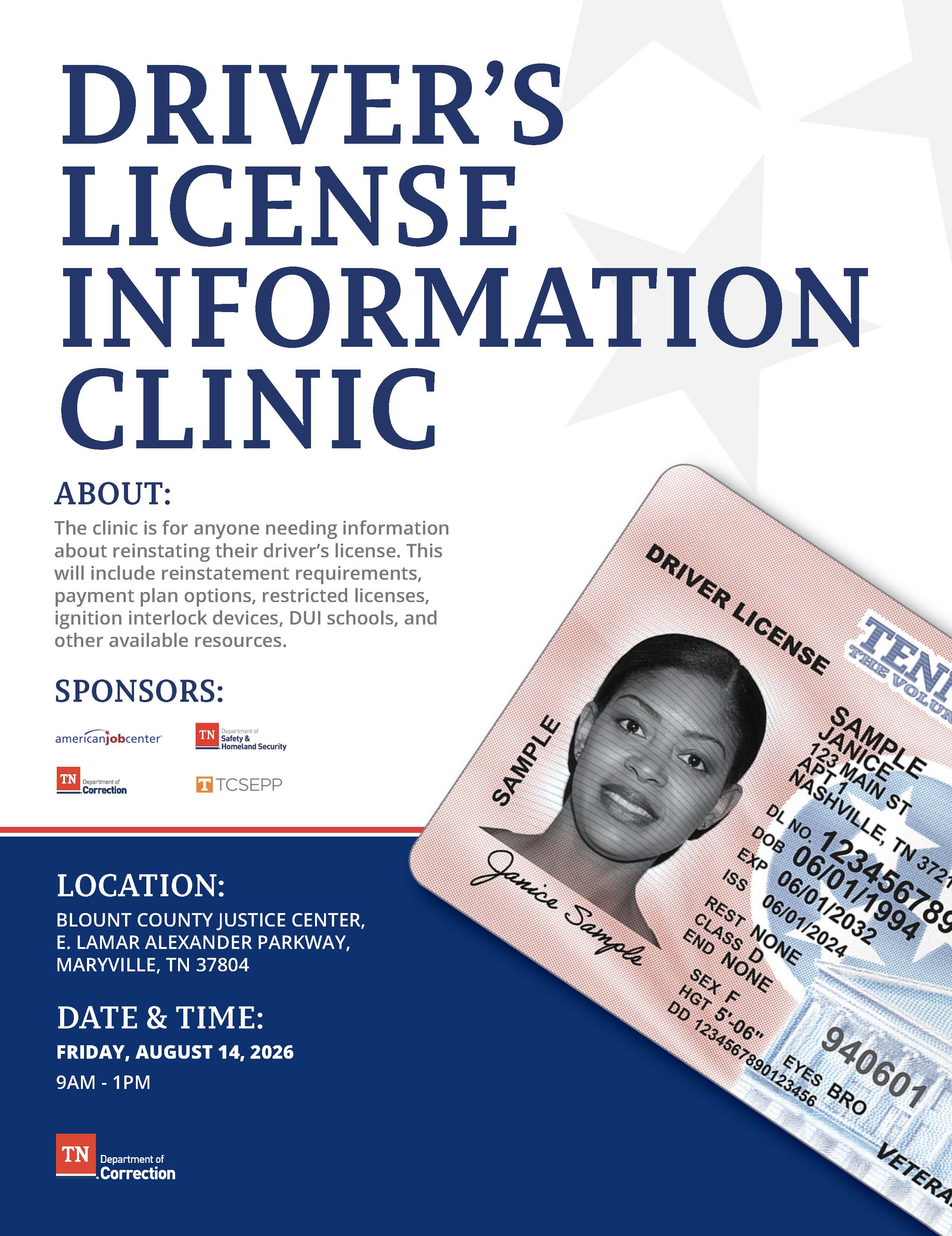 Blount County Driver License 