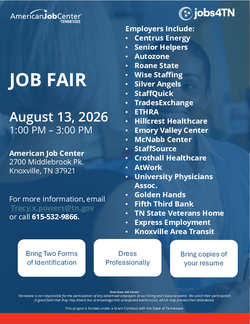 Knoxville One Stop Job Fair