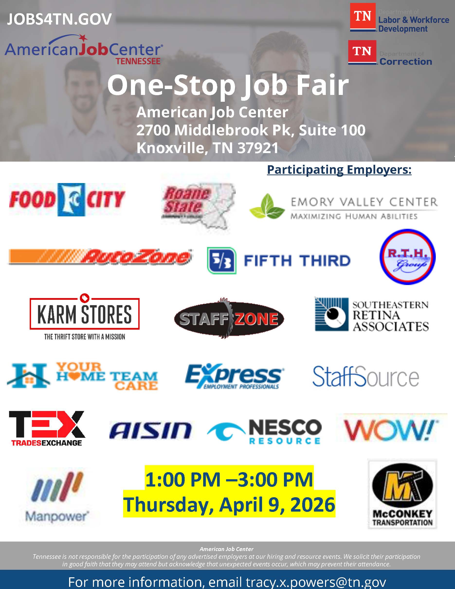 One Stop Job Resource Fair
