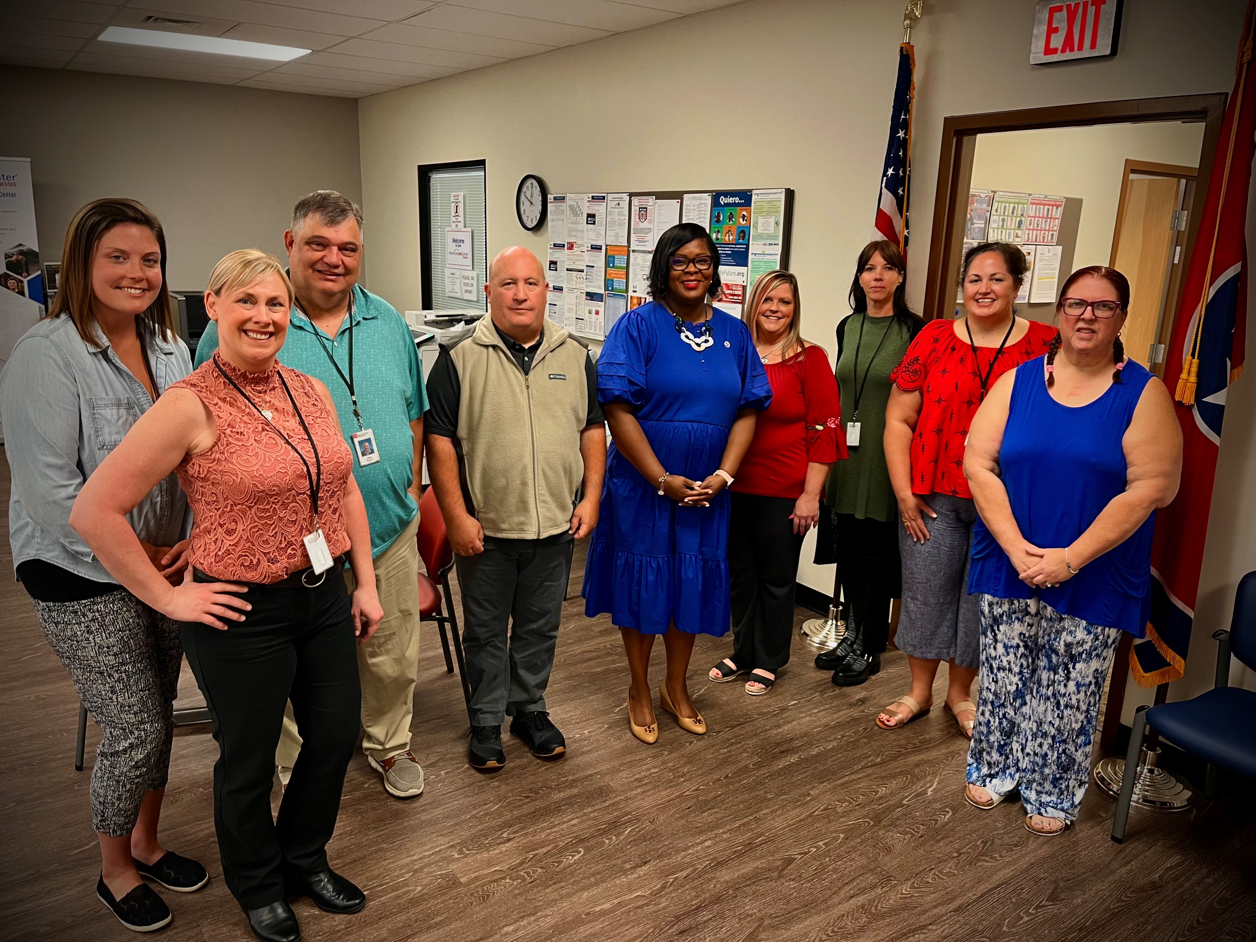 Commissioner Deniece Thomas Vists Sevierville American Job Center