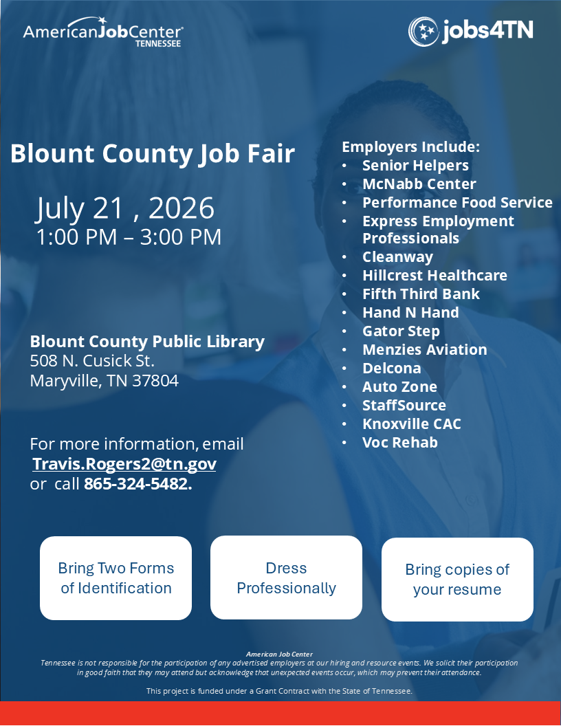 Blount County One-Stop Resource Fair